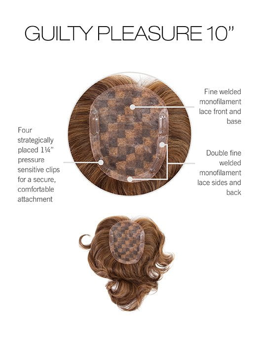 10" Guilty Pleasure | Human Hair Lace Front Topper (Mono Top)