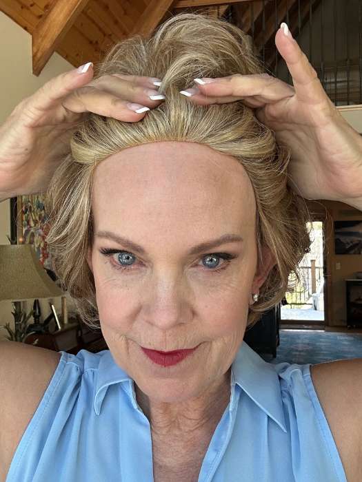 Aubrey | Human Hair/ Synthetic Wig (Hand-Tied)