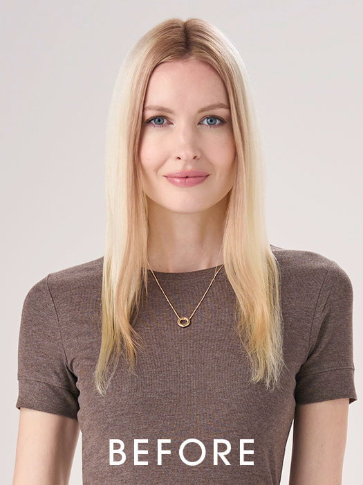 Barely There Wavy 16" | Synthetic Hair Hair Topper (Hand Tied)